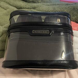 Victoria's Secret Black Transparent Toiletry Bag